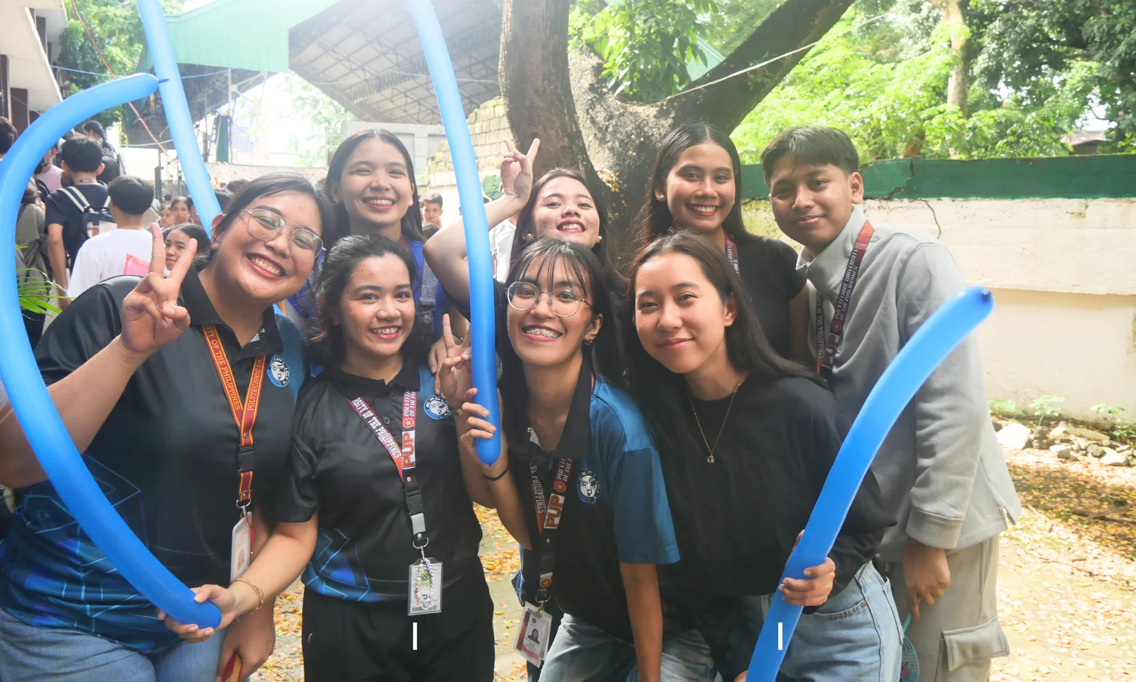 Students collaborating in technology projects